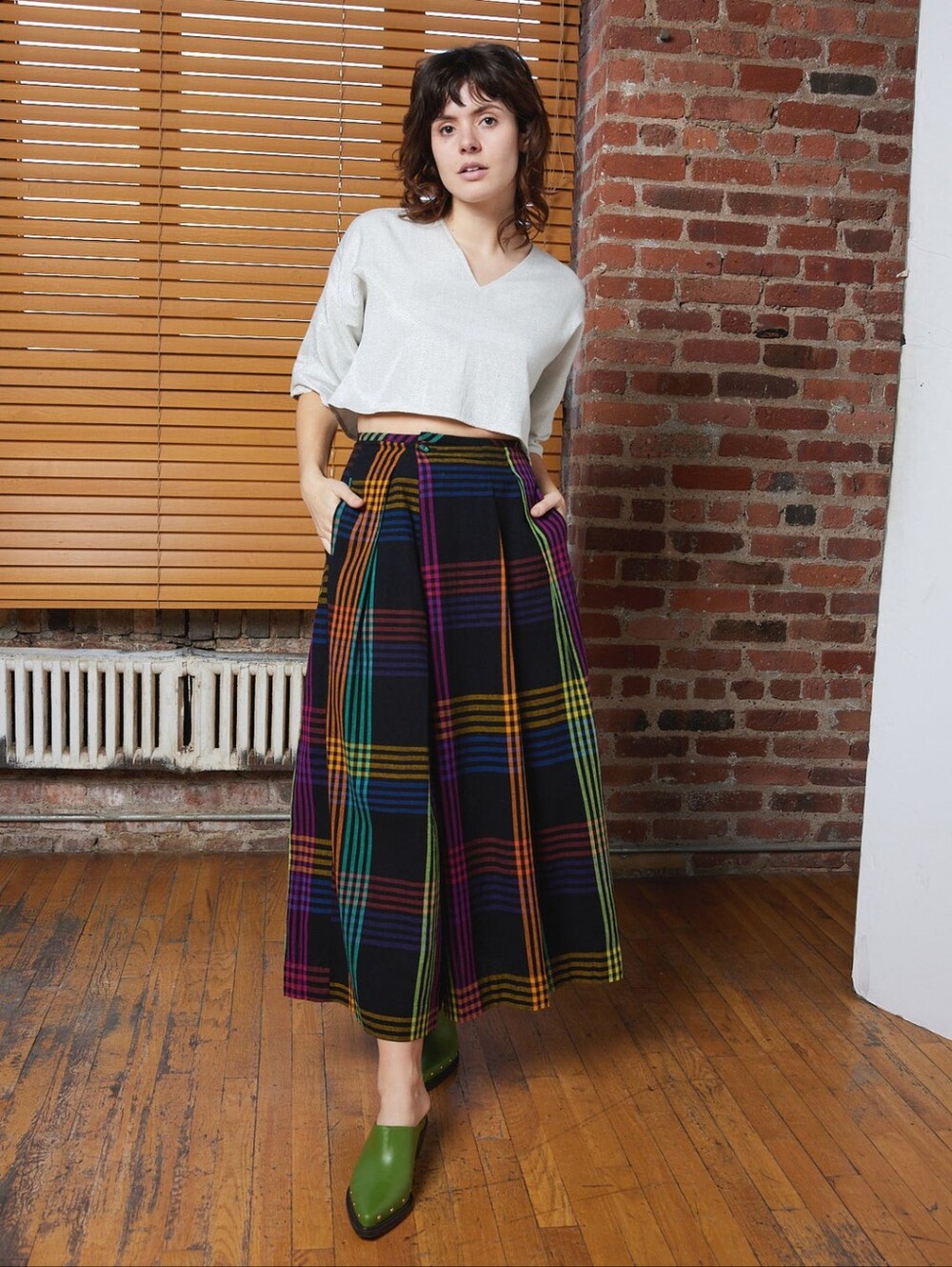 Rujuta Sheth sz XL Frida Pants in Firefly Chex